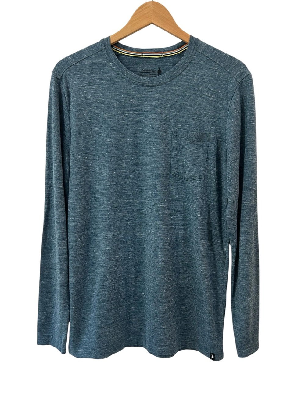Smartwool men’s Everyday Exploration Merino Wool blend Pocket Tee M teal
